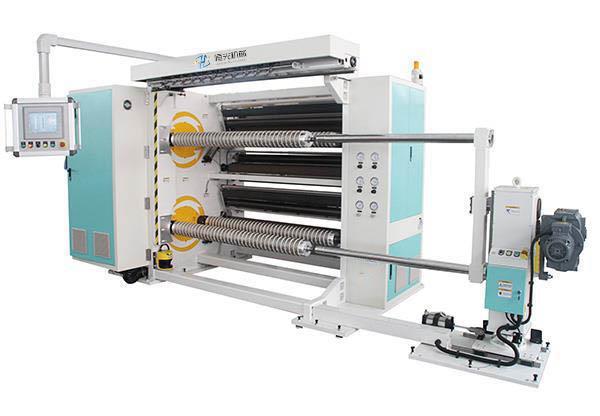 Four-axis double-station rotary high-speed slitting machine